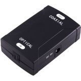 Optical Toslink Input to Coaxial RCA Output Digital Audio Converter Adapter(Black)