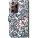 For Samsung Galaxy Note 20 Ultra 3D Painting Pattern Horizontal Flip TPU + PU Leather Case with Holder & Card Slots & Wallet(Swirl Pattern)
