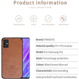 For Galaxy S20 Plus PINWUYO Pin Rui Series Classical Leather  PC + TPU + PU Leather Waterproof And Anti-fall All-inclusive Protective Shell(Red)