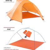Naturehike NH15T002-T1 Ultralight Tent Outdoor Camping Rainproof Tent  Colour:20D Silicone Light Gray  Style:2 People