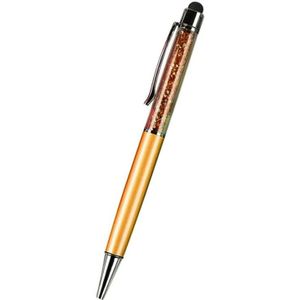 AT-22  2 in 1 Universal Flash Diamond Decoration Capacitance Pen Stylus Ballpoint Pen(Gold)