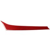 Carbon Fiber Car Dashboard Strip Decorative Sticker for Alfa Romeo Giulia 2017-2019 Left Drive (Red)