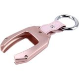 Car Auto Universal Metal Key Ring Protection Cover for Benz(Pink)
