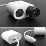 Original Xiaomi ROIDMI 2 in 1 120W 10A Car Cigarette Lighter + Dual USB Port Quick Charge Car Charger(White)