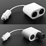 Original Xiaomi ROIDMI 2 in 1 120W 10A Car Cigarette Lighter + Dual USB Port Quick Charge Car Charger(White)