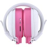 SH-S1 Folding Stereo HiFi Wireless Sports Headphone Headset with LCD Screen to Display Track Information & SD / TF Card  For Smart Phones & iPad & Laptop & Notebook & MP3 or Other Audio Devices(Pink)
