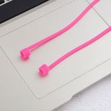 Wireless Bluetooth Earphone Anti-lost Strap Silicone Unisex Headphones Anti-lost Line for Apple AirPods  Cable Length: 60cm(Magenta)