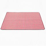 FP1409 6mm Thickened Moisture-Proof Beach Mat Outdoor Camping Tent Mat Without Storage Bag  Size:200x200cm(Red White Grid)