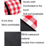 FP1409 6mm Thickened Moisture-Proof Beach Mat Outdoor Camping Tent Mat Without Storage Bag  Size:200x200cm(Red White Grid)