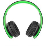 BTH-811 Folding Stereo Wireless Bluetooth Headphone Headset with MP3 Player FM Radio  for Xiaomi  iPhone  iPad  iPod  Samsung  HTC  Sony  Huawei and Other Audio Devices(Green)
