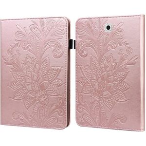 For Samsung Galaxy Tab S2 9.7 T810/T815 Lace Flower Embossing Pattern Horizontal Flip Leather Case with Holder & Card Slots & Wallet & Photo Frame(Rose Gold)