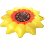 PVC Inflatable Water Sunflower Floating Row Floating Bed  Specification: 180 x 20cm(Yellow)