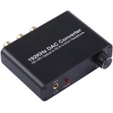 192KHz DAC Converter HD HIFI Optical to RCA+3.5mm Headphone 5.1 Channel Digital Audio Converter with Volume Control