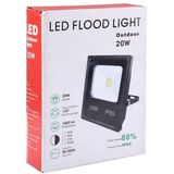 20W IP65 Waterproof White Light LED Floodlight  1800LM Lamp  AC 85-265V