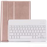 ST870S For Samsung Galaxy Tab S7 T870/T875 11 inch 2020 Ultra-thin Detachable Bluetooth Keyboard Leather Case with Stand & Sleep Function & Backlight(Rose Gold)