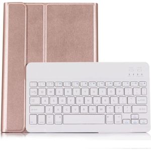 ST870S For Samsung Galaxy Tab S7 T870/T875 11 inch 2020 Ultra-thin Detachable Bluetooth Keyboard Leather Case with Stand & Sleep Function & Backlight(Rose Gold)