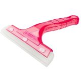Car Window Plastic Nonslip Handle Glass Wiper / Window Cleaning Tool  Size: 15.8 x 14.8cm(Pink)