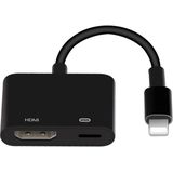 Onten 7565S 8 Pin to HDMI HDTV Projector Video Adapter Cable for iPad(Black)