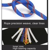 Climbing Auxiliary Rope Static Rope Safety Rescue Rope  Length: 15m Diameter: 10mm(Red)