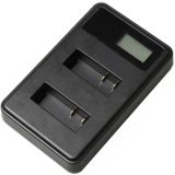 SJCAM SJ7000 / SJ6000 / SJ5000 / SJ4000 Battery LCD Screen Dual Batteries Charger  Displays Charging Capacity(Black)