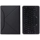 B500 Diamond Texture Triangle Back Holder Splittable Bluetooth Keyboard Leather Case for Samsung Galaxy Tab A7 10.4 2020(Black+Black)