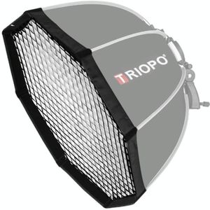 TRIOPO S55 Diameter 55cm Honeycomb Grid Octagon Softbox Reflector Diffuser for Studio Speedlite Flash Softbox