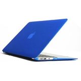 ENKAY for MacBook Air 13.3 inch (US Version) 4 in 1 Frosted Hard Shell Plastic Protective Case with Screen Protector & Keyboard Guard & Anti-dust Plugs(Dark Blue)