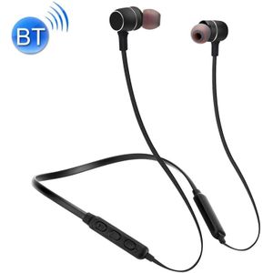 BTH-S8 Sports Style Magnetic Wireless Bluetooth In-Ear Headphones  For iPhone  Galaxy  Huawei  Xiaomi  LG  HTC and Other Smart Phones  Working Distance: 10m(Black)