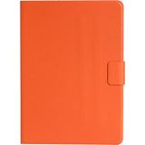 For Samsung Galaxy Tab A 10.1 2019 T510/T515 Solid Color Horizontal Flip Leather Case with Card Slots & Holder(Orange)
