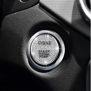 Car Engine Start Key Push Button Cover Trim Sticker Decoration for Mercedes-Benz