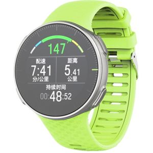 For Polar Vantage V Silicone Smart Watch Replacement Strap Wristband (Green)