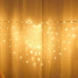 Peacock Lights LED Fishing Net Lights Outdoor Waterproof String Lights Holiday Decoration Lights  EU Plug(Warm White Light)