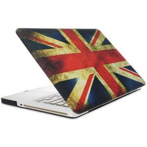 Retro UK Flag Pattern Frosted Hard Plastic Protective Case for Macbook Pro 13.3 inch