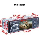 P4020 3.8 inch Universal Car Radio Receiver MP5 Player  Support FM & Bluetooth & TF Card with Remote Control