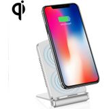 Q200 5W ABS + PC Fast Charging Qi Wireless Fold Charger Pad  For iPhone  Galaxy  Huawei  Xiaomi  LG  HTC and Other QI Standard Smart Phones(Silver)