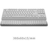 Mechanical Keyboard Wrist Rest Memory Foam Mouse Pad  Size : M (Grey)