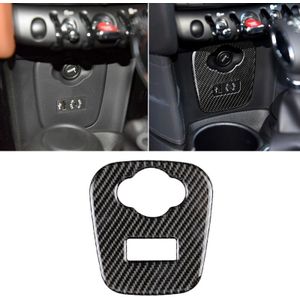 Car F Chassis Cigarette Lighter Cover Panel Carbon Fiber Decorative Sticker for BMW Mini Cooper F55 / F56 / F57