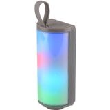 T&G TG169 LED Portable Bluetooth Speaker Outdoor Waterproof Subwoofer 3D Stereo Mini wireless Loudspeaker Support AUX FM TF card(Gray)