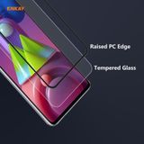 For Samsung Galaxy M51 2PCS ENKAY Hat-Prince Anti-drop Full Glue Tempered Glass Full Screen Film Anti-fall Protector