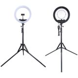 MANTOO RL-12 II 100-240V 28W 12 inch Two-color Dimmable Ring Fill Light with Tripod
