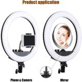 MANTOO RL-12 II 100-240V 28W 12 inch Two-color Dimmable Ring Fill Light with Tripod