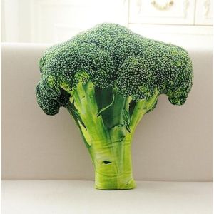 3D creatieve simulatie plantaardige kussen pluche speelgoed broccoli aardappel kool kussen meisjes verjaardagsgift (broccoli)