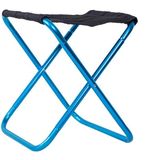Outdoor Portable Camping Folding Chair 7075 Aluminum Alloy Fishing Barbecue Stool  Size: 24.5x22.5x27cm(Blue)