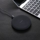 9V 1A / 5V 1A Universal Round Shape Fast Qi Standard Wireless Charger  For iPhone X & 8 & 8 Plus  Galaxy  Huawei  Xiaomi  LG  Nokia  Google and other QI Standard Smartphones(Black)