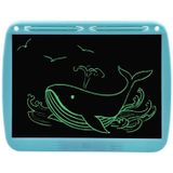 15inch Charging Tablet Doodle Message Double Writing Board LCD Children Drawing Board  Specification: Monochrome Lines (Blue)