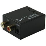 Analog RCA to Digital Optical Coaxial Toslink Audio Converter(Black)