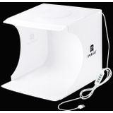 PULUZ 20cm Ring LED Panel Folding Portable Light Photo Lighting Studio Shooting Tent Box Kit with 6 Colors Backdrops (Black  White  Orange  Red  Green  Blue)  Unfold Size: 24cm x 23cm x 22cm