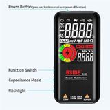 BSIDE Digital Multimeter 9999 Counts LCD Color Display DC AC Voltage Capacitance Diode Meter  Specification: S10 Dry Battery Version (Red)