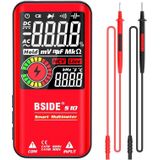 BSIDE Digital Multimeter 9999 Counts LCD Color Display DC AC Voltage Capacitance Diode Meter  Specification: S10 Dry Battery Version (Red)