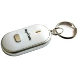 Mini LED Whistle Key Finder Flashing Beeping Remote Lost Keyfinder Locator Keyring for children(white)